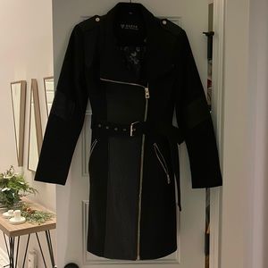 Guess Black Pea Coat - size small